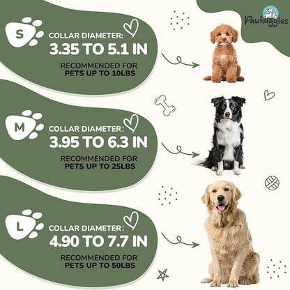 Green Dog Collar and Leash Set for Medium Dogs Soft and Breathable of 90% Rayon from Bamboo and 10% Polyester Comfortable Skin-Friendly, Adjustable Leash Set with Quick Release Buckle