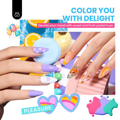 Beetles Halloween Gel Nail Polish - 39 Pcs Jelly Nail Set Glitter Changing Nail Polish Kit Treasure Box Collection with 3Pcs Base Matte and Glossy Top Soak Off Nails