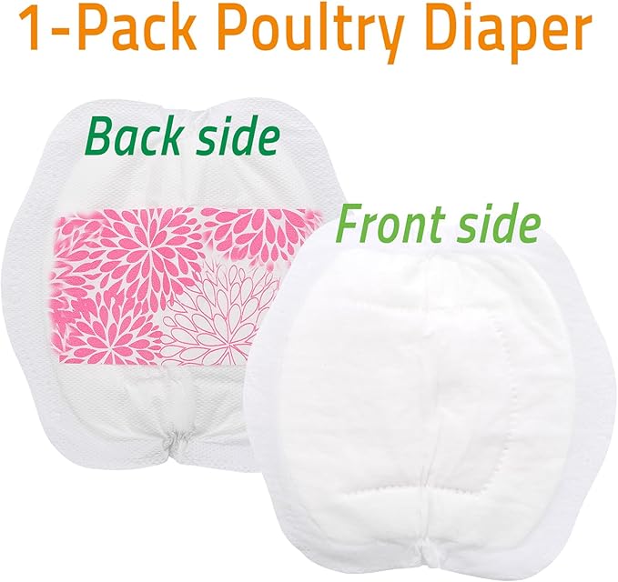 Adjustable Chicken Harness Diaper (5.4ft Leash) – Breathable & Washable Secure Training for Hens, Ducks & Chicks | Outdoor Walking & Discipline Solution Pink