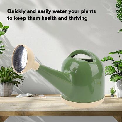 4L Indoor Watering Can with Sprinkler Head, Detachable Long Spout Watering Can, Ideal for House Plant Garden Flower Outdoor, Wide Opening for Fertilizer Mixing (Dark Green)