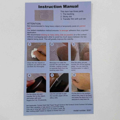 Double Sided Adhesive Putty with Pull Tabs, 100 Clear Dots 0.31''x0.51'' Removable Sticky Tack, Waterproof Poster Putty Glue Dot for Party Decoration Picture