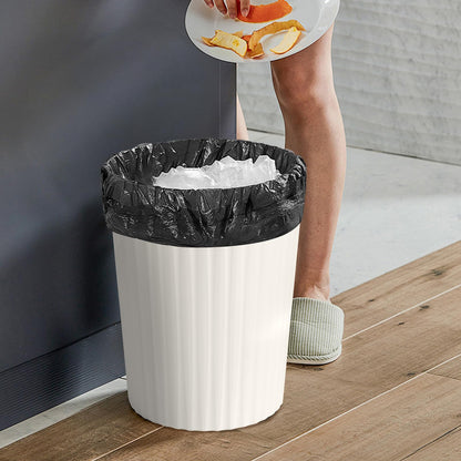 VKPLITE Versatile 2 Gallon Plastic Trash Can - The Compact Bin for Bathroom, Kitchen, or Home Office - Beige