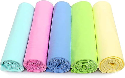 GabeFish Super Absorbent Shammy Dog Towels Quick Dry Eco-Friendly Soft Multifunctional Pets Cats Towel Packs Large 2PC