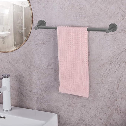 MGahyi Towel Racks for Bathroom-Adjustable Towel Holder(13.18inch-24inch) Sturdy and Rustproof Towel Bar Wall Mounted, Single Towel Bar Rod for Bathroom Accessories (Grey, 1Pack)