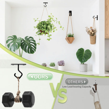 AJART Ceiling Hooks for Hanging Plants - Iron Plant Hanger for Wall Mount - 2 Pack/2.5 Inch Ceiling Hook for Indoor Use