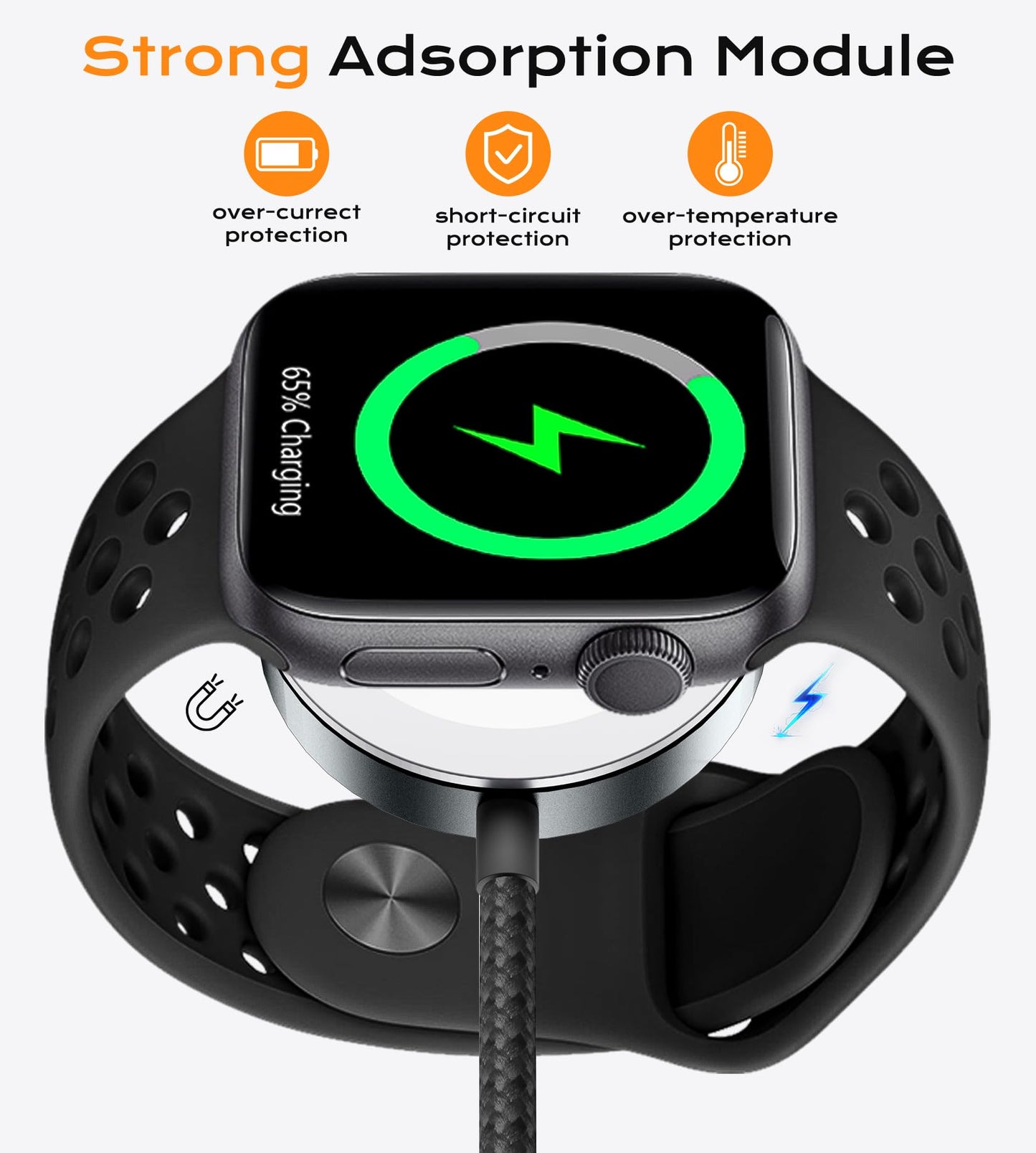 Temdan for Travel Vacation Essentials,3 in 2 USB C Cable for Apple Watch Charger/iPhone 17 Charger/Lightning,Multi Charging Cable Cord,Camping Essentials,Designed for iWatch &iPhone 16-12-5FT Purple