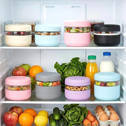16 oz (2 Cup) Glass Lunch Bowl Container with Lid | Leak & Spill Proof, BPA-Free, Microwave & Dishwasher Safe, Airtight Meal Prep & Food Storage Jar for Lunch, Salad, Soup, Oats, Stew, Yogurt