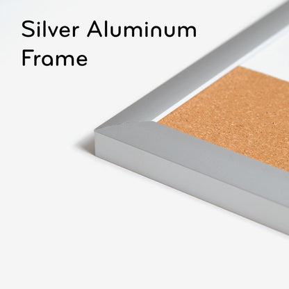 U Brands Magnetic Dry Erase 4-in-1 Calendar White Board, 36" x 48", Silver Aluminum Frame