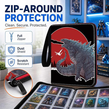 1008 Card Binder 9 Pocket, 3-Ring Trading Card Binder with 56 Page Removable Sleeves, High Storage Waterproof Trading Card Holder Collection Card Album Organizer Case for TCG Cards - Bird