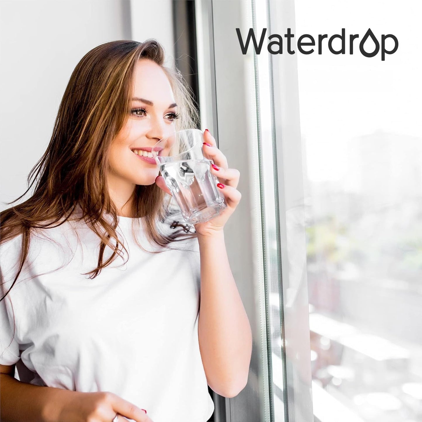 Waterdrop BS10 Sight Glass Spigot, Replacement for Berkey®, Purewell®, ProOne® and Waterdrop Gravity Water Filter System, Clear View Water Level with Red Floating Ball, Durable Metal Material