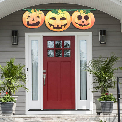 Outdoor Yard Signs & Indoor Banners - Halloween Pumpkin Decor, Garden Flag, Wall & Porch Decorations