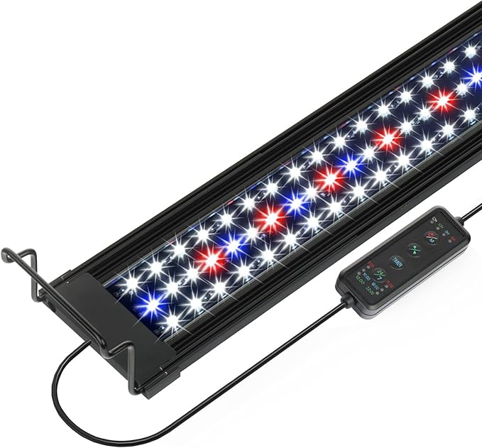 OYO WATER Aquarium LED Light 30 Inch with Timer, 24/7 Cycle, 5 Dimmable Brightness, Sunrise/Sunset Simulation for 10/20/30/55 Gallon Fish Tank