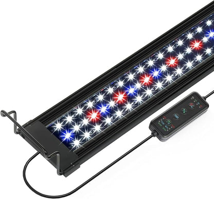 OYO WATER Aquarium LED Light 30 Inch with Timer, 24/7 Cycle, 5 Dimmable Brightness, Sunrise/Sunset Simulation for 10/20/30/55 Gallon Fish Tank