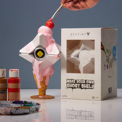 Numskull Official Destiny 2 DIY Blank Ghost Shell 7" Vinyl Figure - Official Collectible, Customizable Replica for Destiny Fans and Collectors - Official Bungie Merchandise