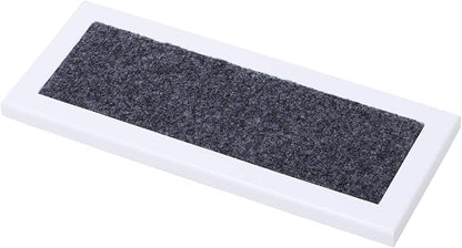 PawHut 3 Step Wooden Carpeted Non Slip Pet Stairs Ramp for Cats and Small Dogs - White