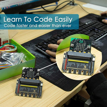 Adeept Sensor Starter Kit for BBC Micro:bit (V2 Included) | Programmable Starter Kit for Micro:bit with 35 Projects PDF Tutorial Book