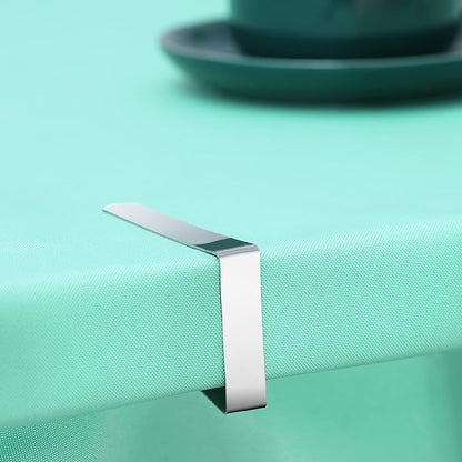 Ponure 12 Pack Tablecloth Clips - Heavy Duty Picnic Table Clips, Stainless Steel Table Cloth Cover Clamps, Table Cloth Holders Ideal for Restaurant Picnics Marquees Weddings Graduation Party