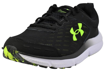 Under Armour Men's Charged Assert 10, (004) Black/Black/High Vis Yellow, 7.5, US