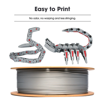 eSUN PLA Basic Filament 1.75mm, 3D Printer Filament High Speed PLA for Fast Printing, 1KG Spool (2.2 LBS) 3D Printing Filament for High Speed 3D Printers, White