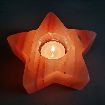 2 Tealight Candle Holders Star Shaped, 5x5x2, 2.5 lbs Each