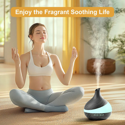 TDZXQQ Essential Oil Diffuser for Women, 𝟓𝟎𝟎𝐦𝐥 Aromatherapy Diffuser:𝟏𝟒-𝐂𝐨𝐥𝐨𝐫 LED, Dual Mist 30/60ml/h, Remote Control, Auto Shut-Off, Hotel Spa Bedroom