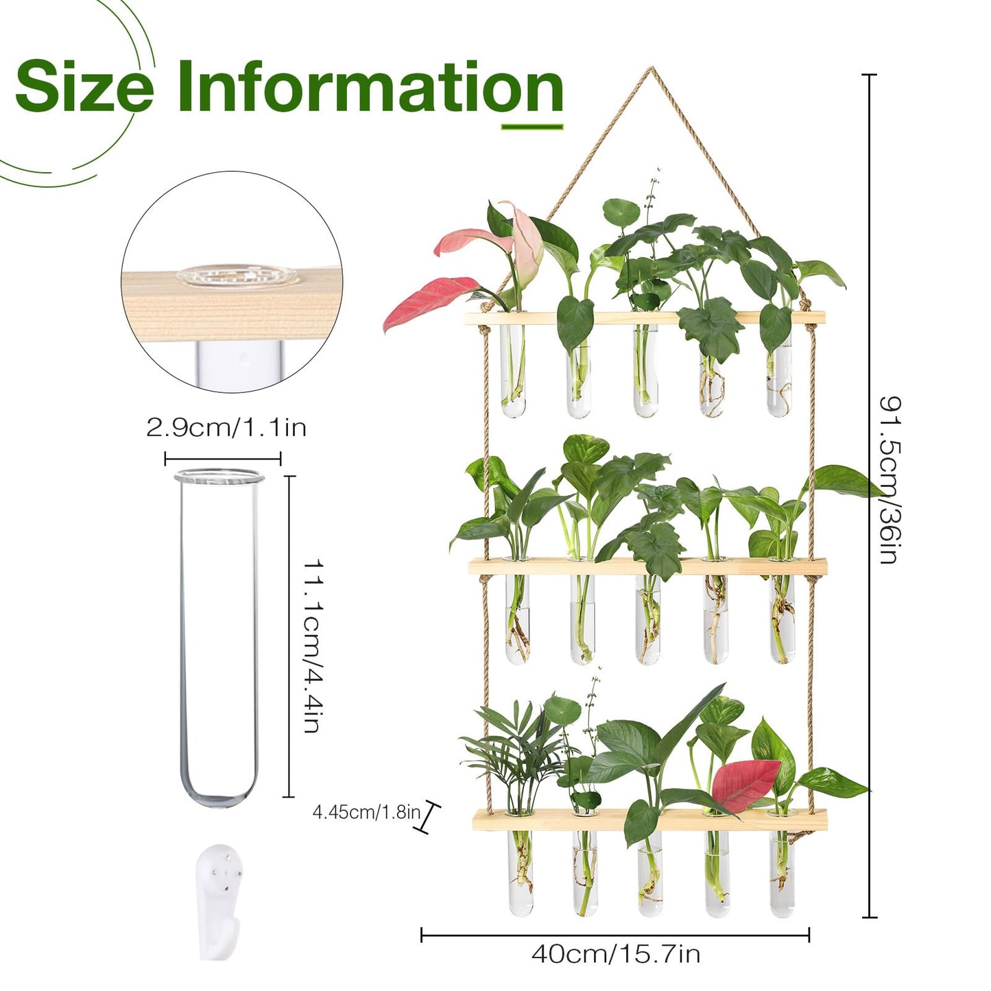 XXXFLOWER Watering Can+Wall Hanging Propagation Station