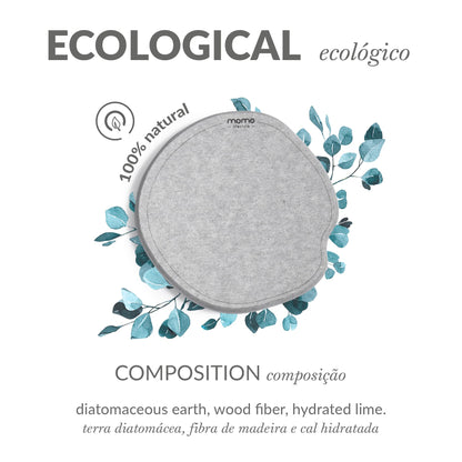 Momo Lifestyle Coasters for Drinks Drycup Stone Coaster Ultra Absorbent Made of Diatomaceous Earth Ideal for Wooden and Coffee Table Non Scratch Condensation Drink Coasters (2 Pack)