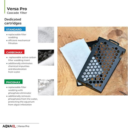 Aquael Versa Pro 20 Power Filter - Hang On Back Filter for Aquariums
