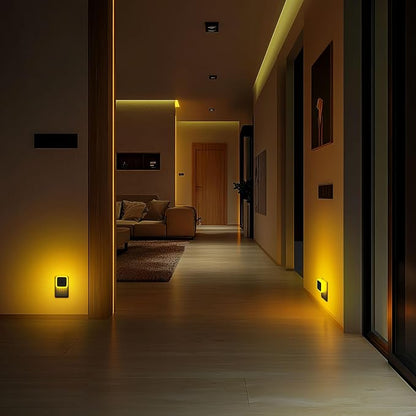 Sujeet Night Light, Night Lights Plug into Wall,Nightlight Plug in Night Light, Dusk to Dawn Night Lamp Led Night Lights for Adults Bedroom, Bathroom, Hallway (Amber)