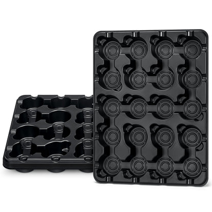 homenote 3 Inch Seed Starting Trays 5 Pack, 20-Cell Seedling Starter Trays for Indoor Outdoor Growing, Plant Starter Germination Trays for Pots Seedlings 3" Opening Compatible Pots