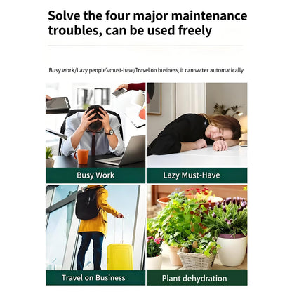 2pcsPlant Watering Glass Ball - Indoor Ceramic Automatic Waterer, Suitable for Gardens/Offices | Fashionable Design of Automatic Watering Device | Designed for Busy Office Workers//Plant Enthusiasts