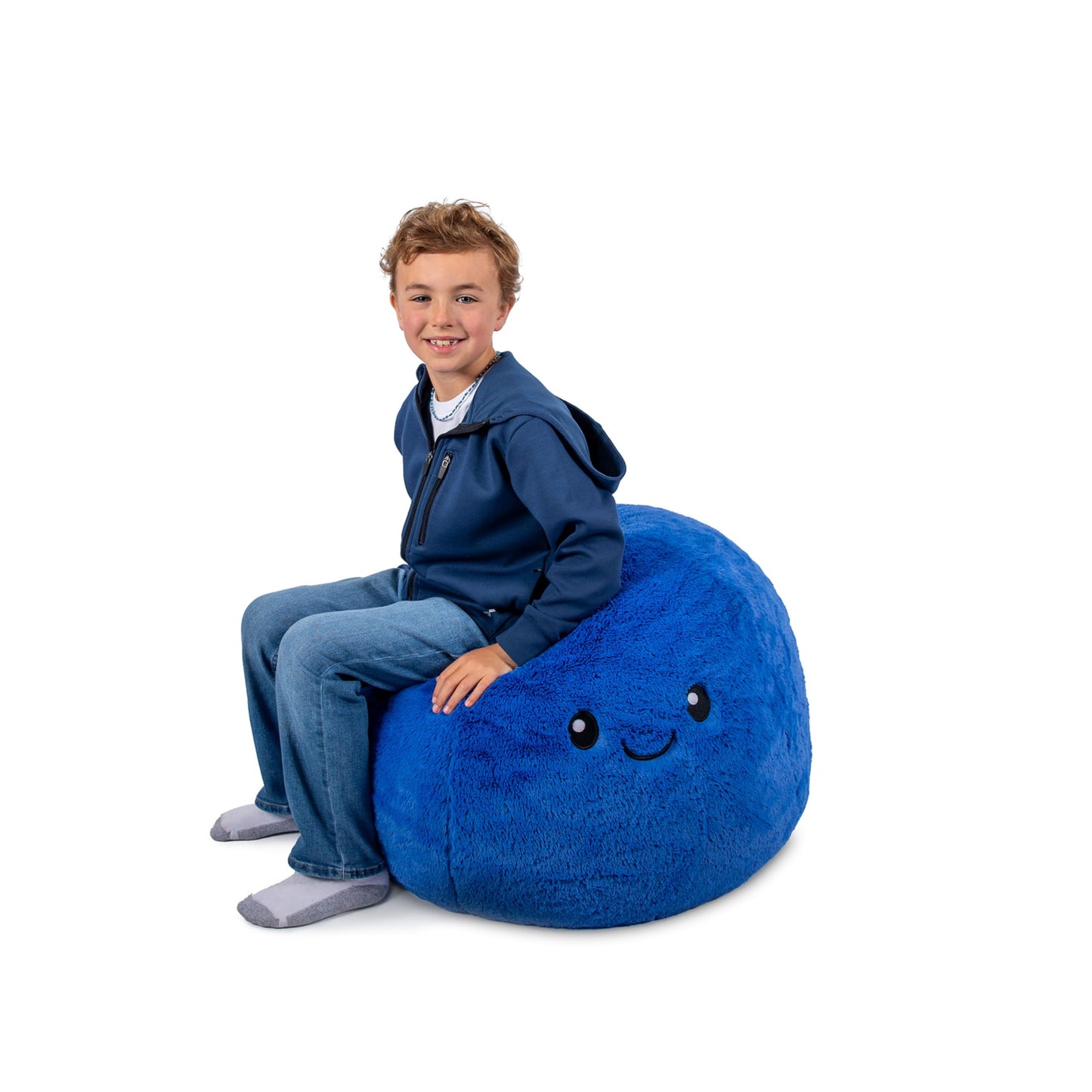 Big Joe Classic Bean Bag Chair, Mini Clouds Oat Smartmax, Durable Polyester Nylon Blend, 2 feet Round