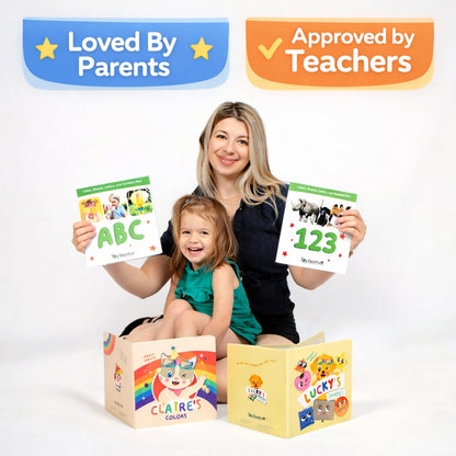 TOYVENTIVE Educational Books, Flash Cards, and Puzzles - Birthday Gifts for 1, 2, 3, and 4 Year Old Boys, Toddler Learning Toys and Activities