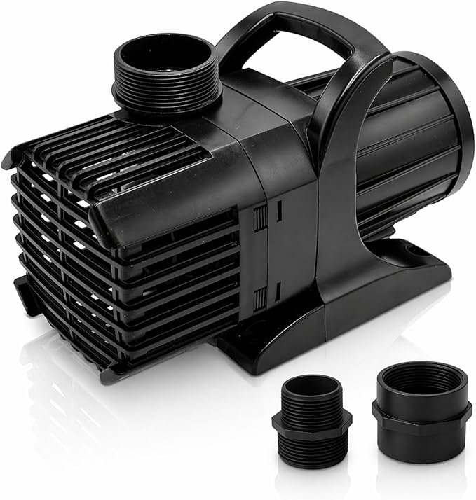 HALF OFF PONDS Submersible Water Pump, 5,200 GPH Pond Pump with 100FT Power Cord and 21FT Max Head, 294W Ultra Quiet Energy Efficient Pump for Koi Pond, Fountain, Waterfall, Water Garden, Skimmer
