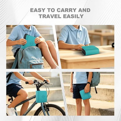 1 Pocket Toploader Binder Holds 40 Cards with 20 Sleeves Collectible Trading Card Album, for 3x4 Toploaders Hard Cases for TCG, MTG, Sports, Baseball, Football, Small Sports Card Book (1Cyan)