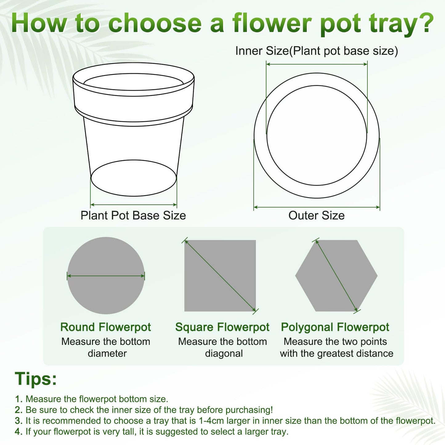 M METERXITY 2-Pack Plant Saucer, 7.9 Inch Flower Pot Saucers, Thicker Anti-Rot Root Plastic Plant Saucer for Indoor/Outdoor Potted Plant/Plant Water Catcher Tray [Cement Ash]