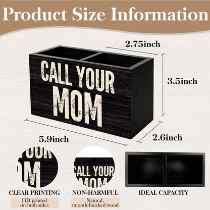 Zomhix Call Your Mom Black Pen Holder Desk Organizer