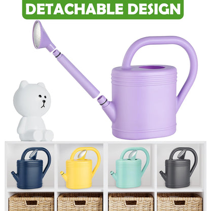 1 Gallon Watering Can for Indoor Plants, Garden Watering Cans for Outdoor Plant House Flower, Modern Plant Watering Can Large Long Spout with Sprinkler Head