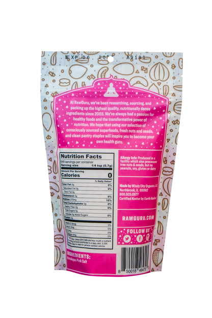 RawGuru Himalayan Pink Crystal Salt - 16 oz - Raw | Gluten-Free | Unrefined | Vegan | Kosher | Non-GMO