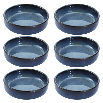 Colias Wing 3.5 Inch Vintage Style Kiln Glazed Ceramic Side Dishes - Korean Bowls - Set of 6