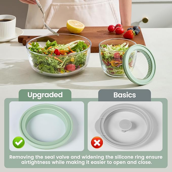Glass Meal Prep Bowls Set - Leakproof Lids,13 oz (4-Pack Grey) Perfect for Meal Prepping, Portion Control, and On-the-Go Lunches BPA-Free