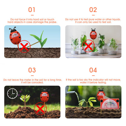UNIWA Soil Moisture Meter, Plants Moisture Meter, Gardening Tool Kits for Plant Care, Plant Water Monitor for Garden, Farm, Lawn Indoor & Outdoor Use, No Batteries Required