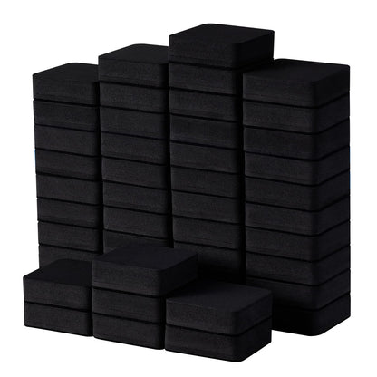 Favourde 48 Pack Magnetic Whiteboard Dry Erase Erasers Chalkboard Cleansers for Classroom, Home and Office (Black)