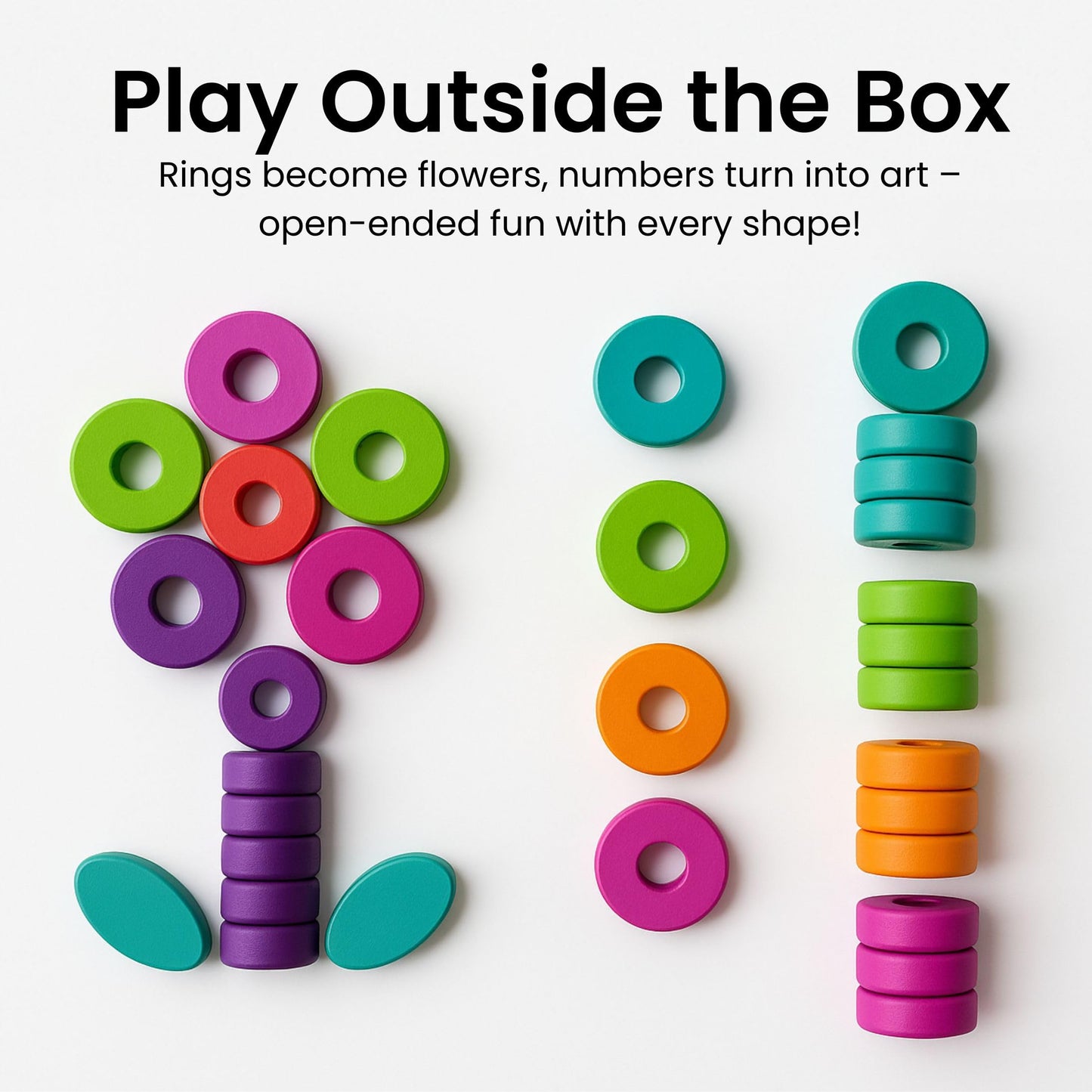 Safari Wooden Number Puzzle – 3 Year Old Girl Gifts, Educational Toys for 4 Year Old, Wooden Puzzles for Toddlers 3+, Learning for 3 Year Olds, Montessori Preschool Activities, Toddler Toys 3-5