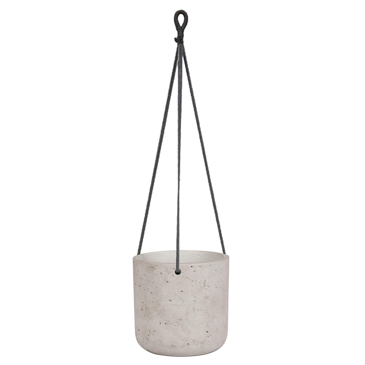 Abbott Collections AB-65-QUARRY-0407-MD 6 in. Hanging Planter Grey - Medium