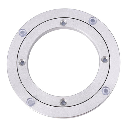 Heavy Duty Aluminium Alloy Rotating Bearing Plate, Round Table Turntable for Dining Cake Display TV Stand, Smooth Swivel Base with Pre Drilled Holes for Easy Mounting (8 inches*H8.5MM)