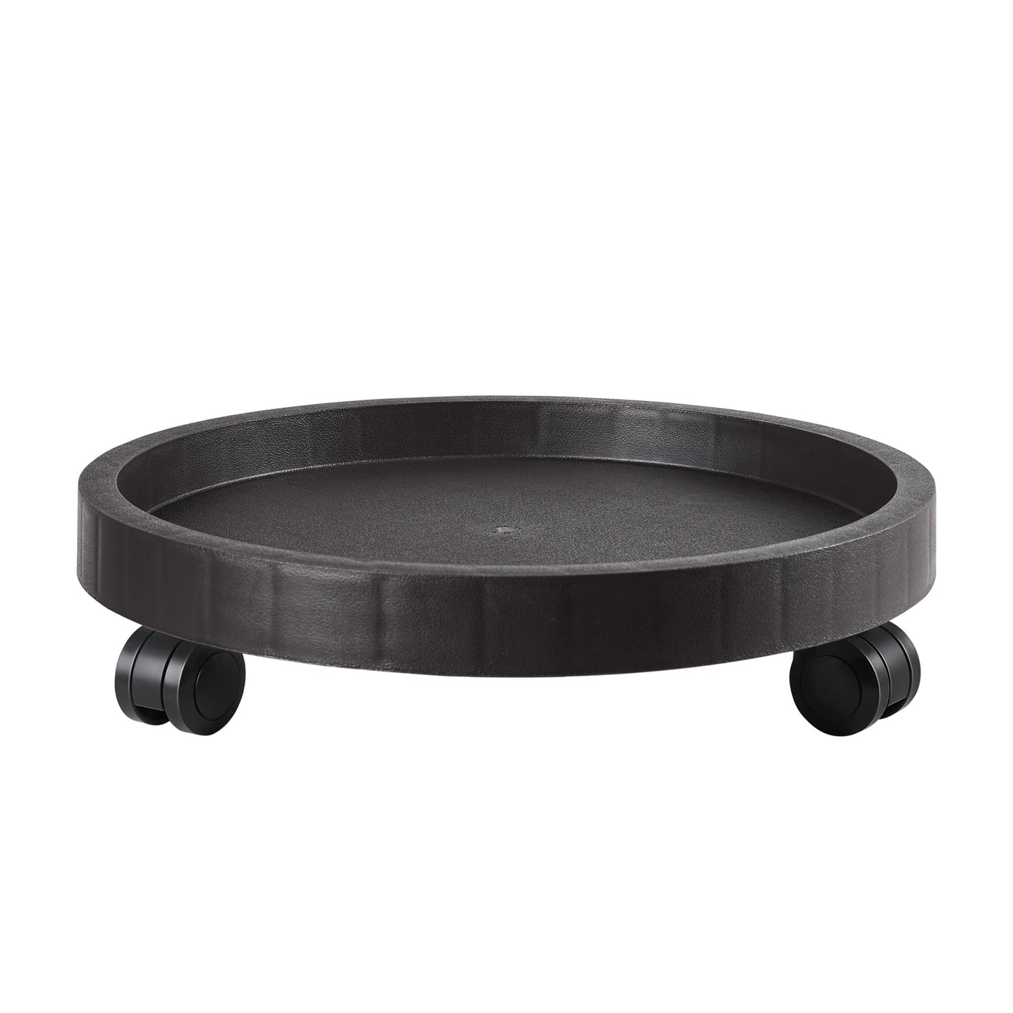 NAZKAEN 12.6 Inch Planter Caddies Rolling Saucer Caddy with Wheels, Heavy Duty Wheeled Stand for Potted Plant, Round Coaster Roller Base Tray with Casters, Flower Pot Dolly Holder for Indoor Outdoor