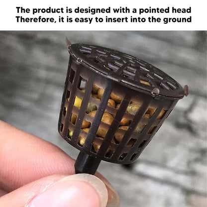 100PCS Bonsai Fertilizer Cups, Plastic Fertilizer Mesh Basket with Lid, Planting Fertilizer Net Pot, Garden Nutrition Box Tools for Succulents and Orchids (Small Size with Lid)