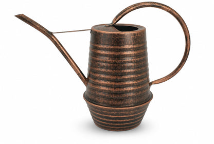 HORTICAN Small Watering Can, 0.3 Gallon/34oz., Copper, Galvanized, Indoor Water Can, Metal Watering Can with Long Spout, Plant Water Can for Indoor Plants