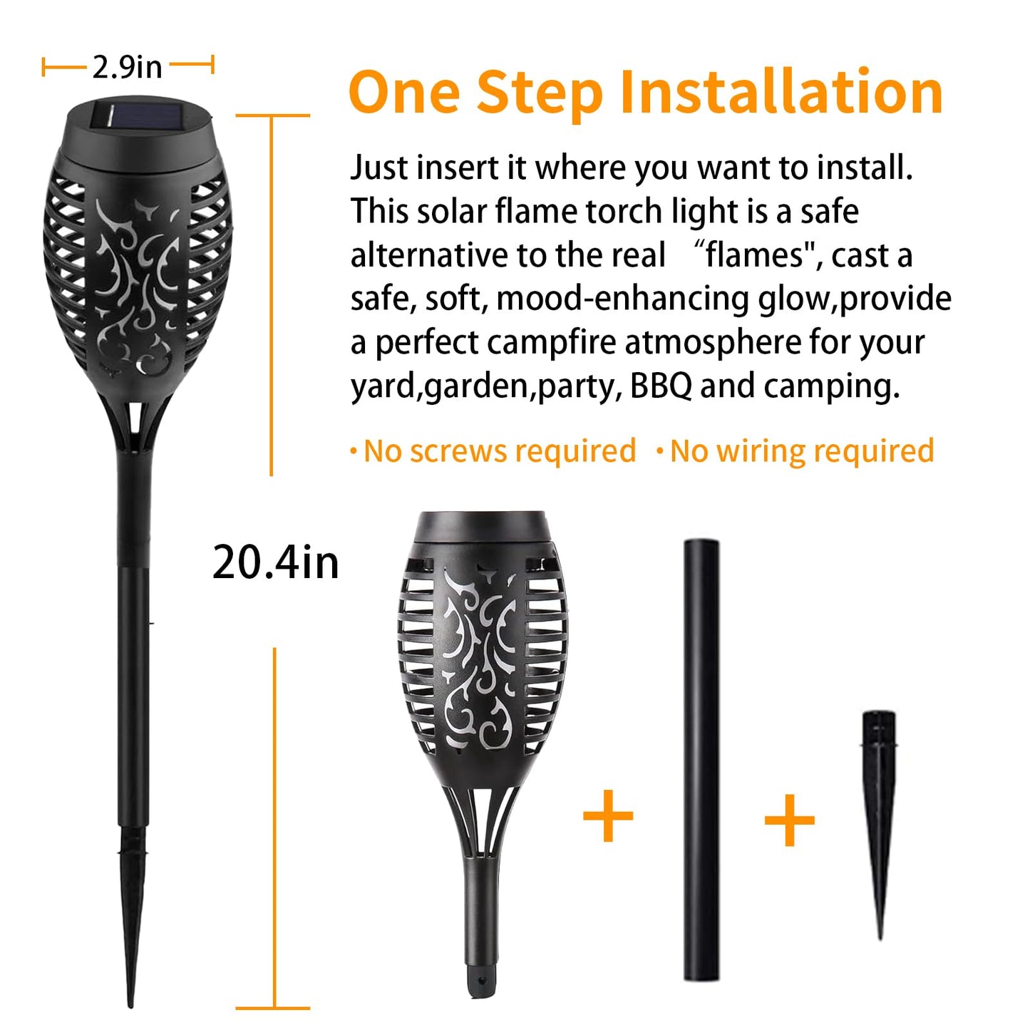 Swingers Solar Lights Outdoor,Halloween Solar Torch Lights with Flickering Flame,Waterproof Outdoor Garden Lights for Outside Patio Pathway Yard Decorations(12, Purple)